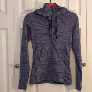 Athleta workout top with hood
